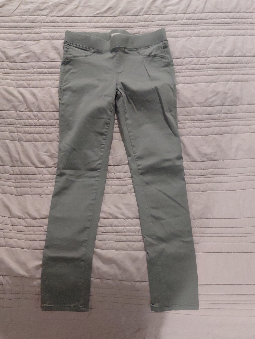 Copper Key Slim Stretch Pants in Light Army Green